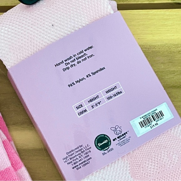 sanrio my melody fishnet tights - one size - Picture 3 of 3